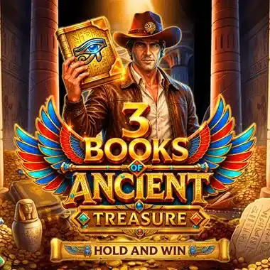 3 Books of Ancient Treasure (Hold and Win)